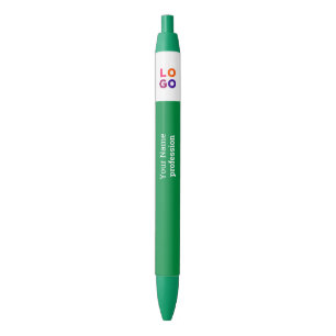 Uw zakelijke Logo, naam, beroep Groen Zwarte Inkt Pen