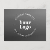 Uw zakelijke Logo of ontwerp en bewerkbare tekst Briefkaart (Voorkant)