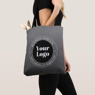 Uw zakelijke Logo of ontwerp en bewerkbare tekst Draagtas
