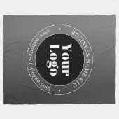 Uw zakelijke Logo of ontwerp en bewerkbare tekst Fleece Deken (Voorkant (Horizontaal))