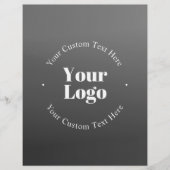 Uw zakelijke Logo of ontwerp en bewerkbare tekst Flyer (Voorkant)