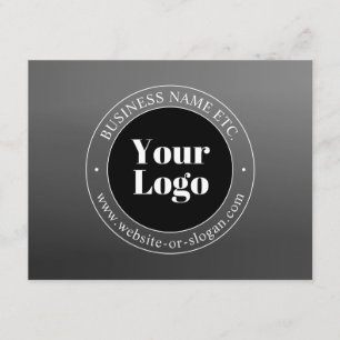 Uw zakelijke Logo of ontwerp en bewerkbare tekst Informatiekaartje