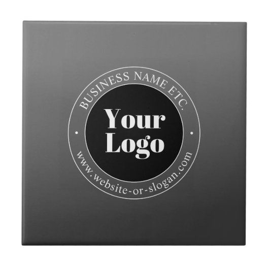 Uw zakelijke Logo of ontwerp en bewerkbare tekst Tegeltje (Voorkant)