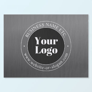 Uw zakelijke Logo of ontwerp en bewerkbare tekst Tissuepapier