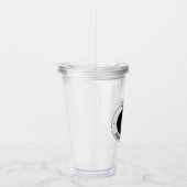 Uw zakelijke Logo of ontwerp | Vet Bewerkbare teks Acryl Drinkbeker (Rechts)