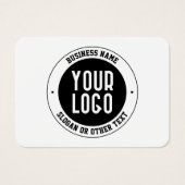 Uw zakelijke Logo of ontwerp | Vet Bewerkbare teks Visitekaartje (Voorkant)