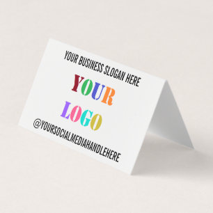 Uw zakelijke Logo Promotie Sociale Media Naam  Visitekaartjes
