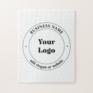 Uw zakelijke Logo & promotietekst   Wit Legpuzzel