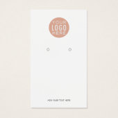 Uw Zakelijke Logo QR Code Oorbel Display Kaart (Voorkant)