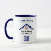 Uw zakelijke Logo QR-codekoffie Mok (Links)