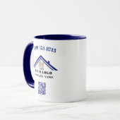 Uw zakelijke Logo QR-codekoffie Mok (Voorkant links)