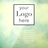 Uw zakelijke Logo Raamsticker (Vel 3)