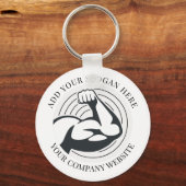 Uw zakelijke Logo Sleutelhanger (Voorkant)