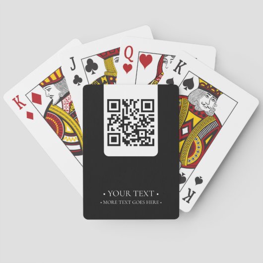 Uw zakelijke QR-code Pokerkaarten (Achterkant)