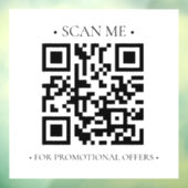 Uw zakelijke QR-code Raamsticker (Vel 3)