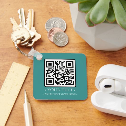 Uw zakelijke QR-code Sleutelhanger (Bureau)