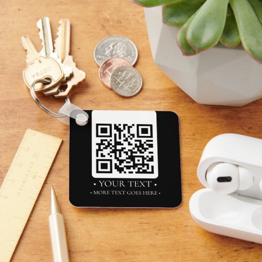 Uw zakelijke QR-code Sleutelhanger (Bureau)