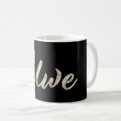 Uwe Name whitegold Tasse Teetasse Cafeetasse (Devant droit)