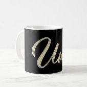 Uwe Name whitegold Tasse Teetasse Cafeetasse (Devant gauche)