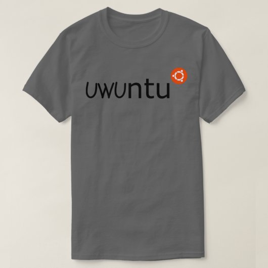 Uwuntu kawaii ubuntu t-shirt (Design voorkant)