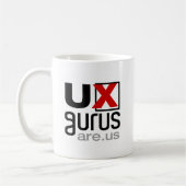 UX Gurus zijn wij! - Officiële mok (Links)