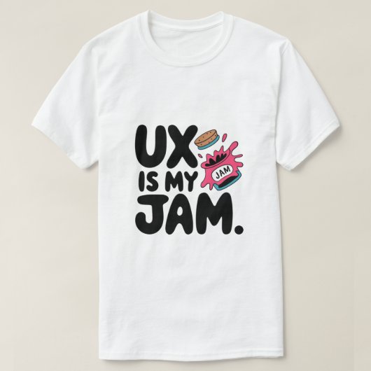 UX is mijn grappige UI UX-ontwerper T-shirt (Design voorkant)