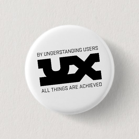 UX Mantras Ronde Button 3,2 Cm (Voorkant)