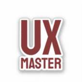 UX-master Sticker (Voorkant)
