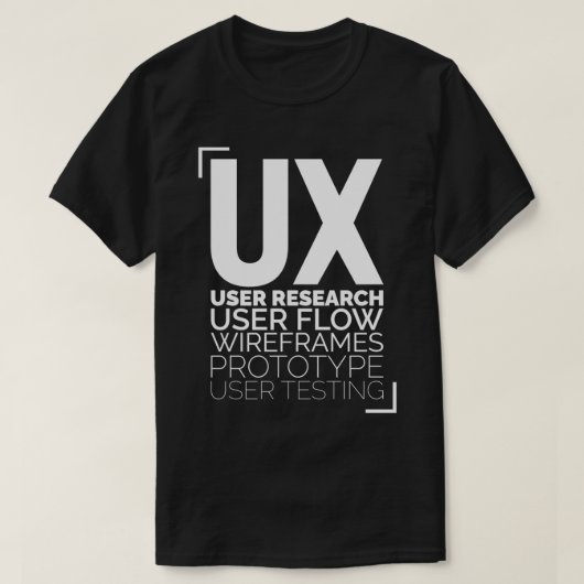 Ux-ontwerpprocescadeau voor gebruikerservaring ont t-shirt (Design voorkant)