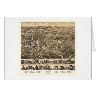 Uxbridge, MA Panoramic Map - 1880