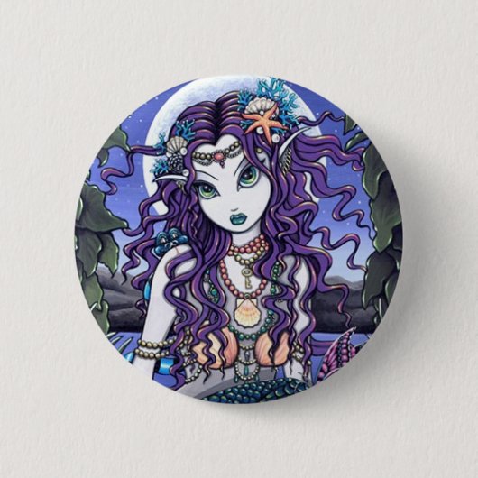 Uxia Gothic Mermaid Ronde Button 5,7 Cm (Voorkant)