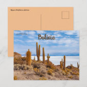 Uyuni Salt Flats in Bolivia Briefkaart (Voorkant / Achterkant)
