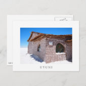 Uyuni zouthotel, wit briefkaart (Voorkant / Achterkant)