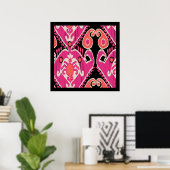 Uzbek Ikat Art Poster (Thuiskantoor)