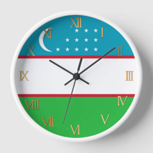 Uzbekistan vlag