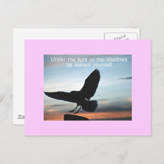 uzelf briefkaart (Voorkant / Achterkant)