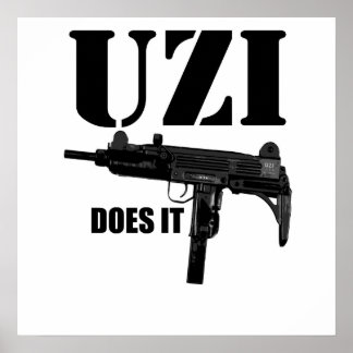 UZI doet het Poster
