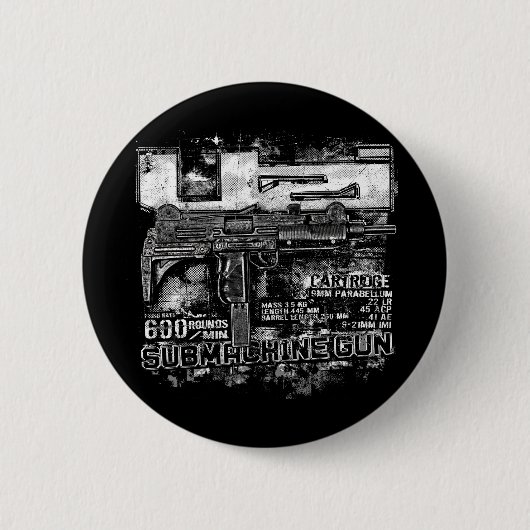 Uzi Ronde Button 5,7 Cm (Voorkant)