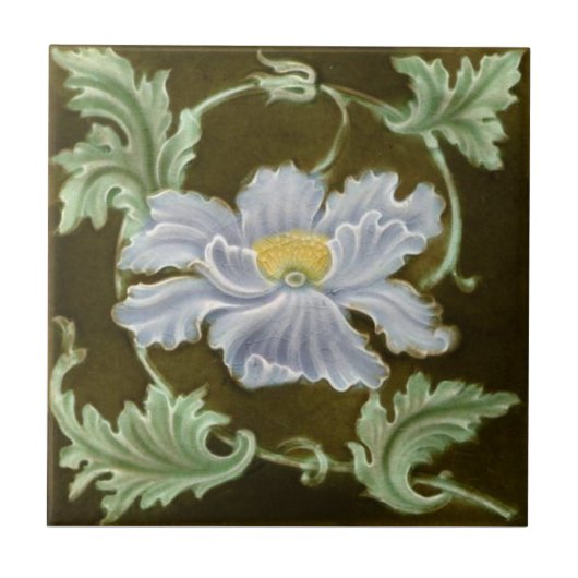 V0004 Victoriaans Antiek Reproduction Ceramic Tile Tegeltje (Voorkant)