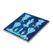 V0010 Victoriaans Antiek Reproduction Ceramic Tile Tegeltje (Zijkant)