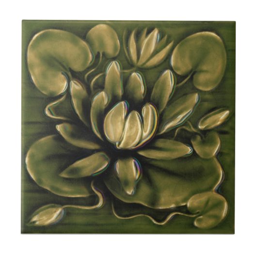 V0028 Victoriaans Antiek Reproduction Ceramic Tile Tegeltje (Voorkant)
