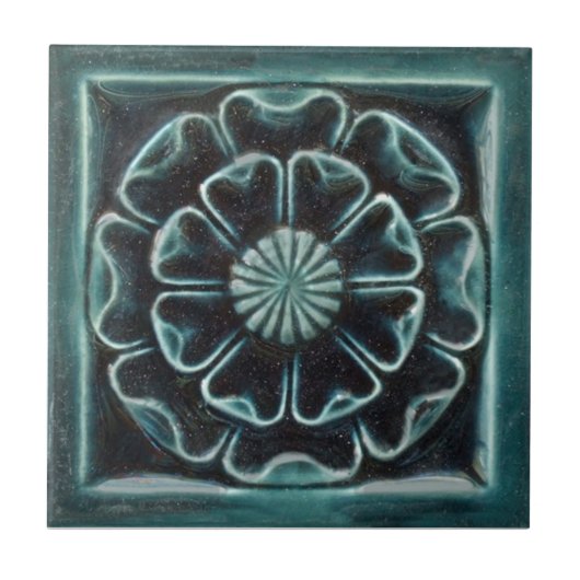 V0032 Victoriaans Antiek Reproduction Ceramic Tile Tegeltje (Voorkant)