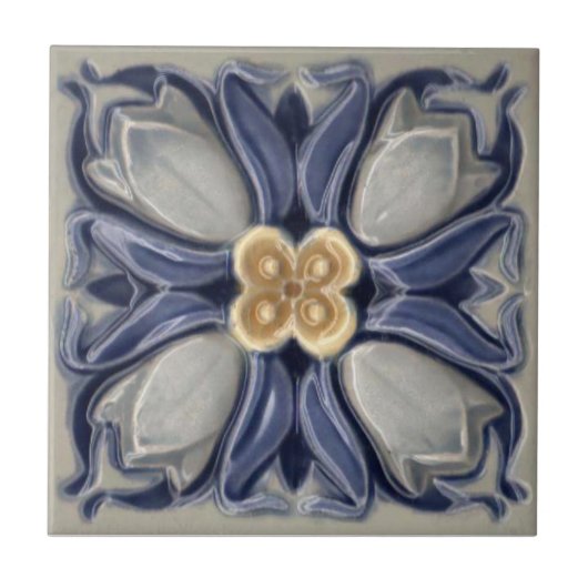 V0039 Victoriaans Antiek Reproduction Ceramic Tile Tegeltje (Voorkant)