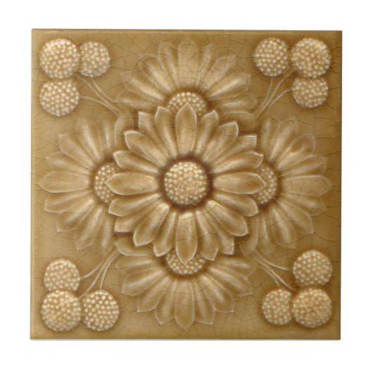 V0040 Victoriaans Antiek Reproduction Ceramic Tile Tegeltje (Voorkant)
