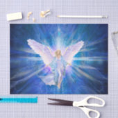 V009-Angel 5 Blue Tissuepapier (Craft)
