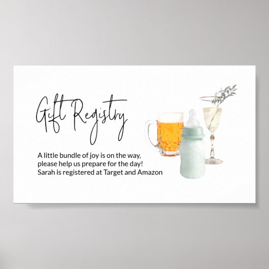 V1 Gift Registry Insert_Custom Digital Download Poster (Voorkant)