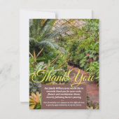 V1 Plantes tropicaux Cartes de remerciements (Devant)