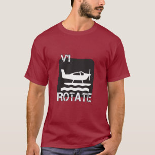 V1 Roteren - Vliegtuig liefhebbers Pilot Talk T-shirt
