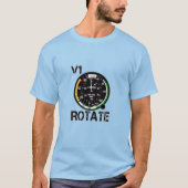 V1 Roteren - Vliegtuig liefhebbers Pilot Talk T-shirt (Voorkant)