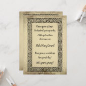 V2 Antiek Storybook 100e verjaardag Kaart (Voorkant / Achterkant in situ)